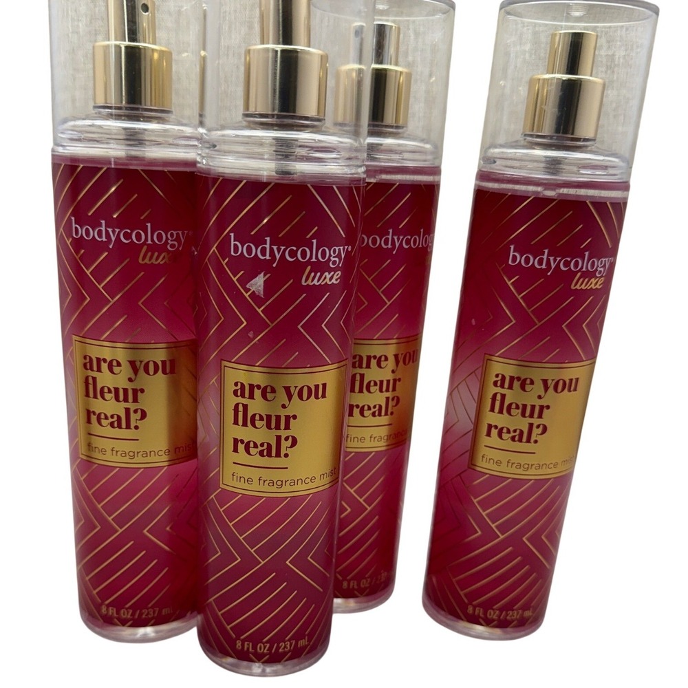 4Bodycology Luxe Fine Fragrance Mist Spirit Are You Fleur Real 8oz Set of 4